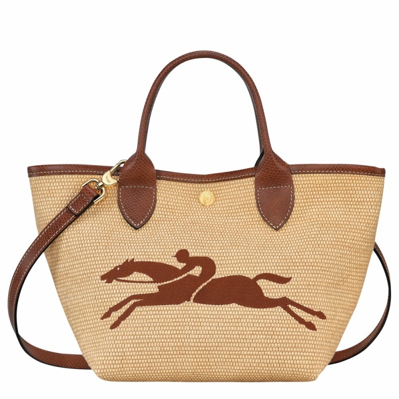 Brown Longchamp Le Panier Pliage S Basket Women's Handbags